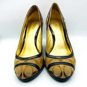 Coach Kerryann Signature Wedge Heels 9,5B